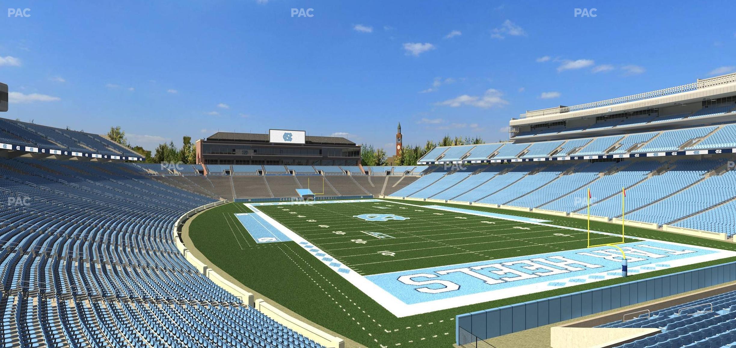 Seating view for Kenan Memorial Stadium Section 132