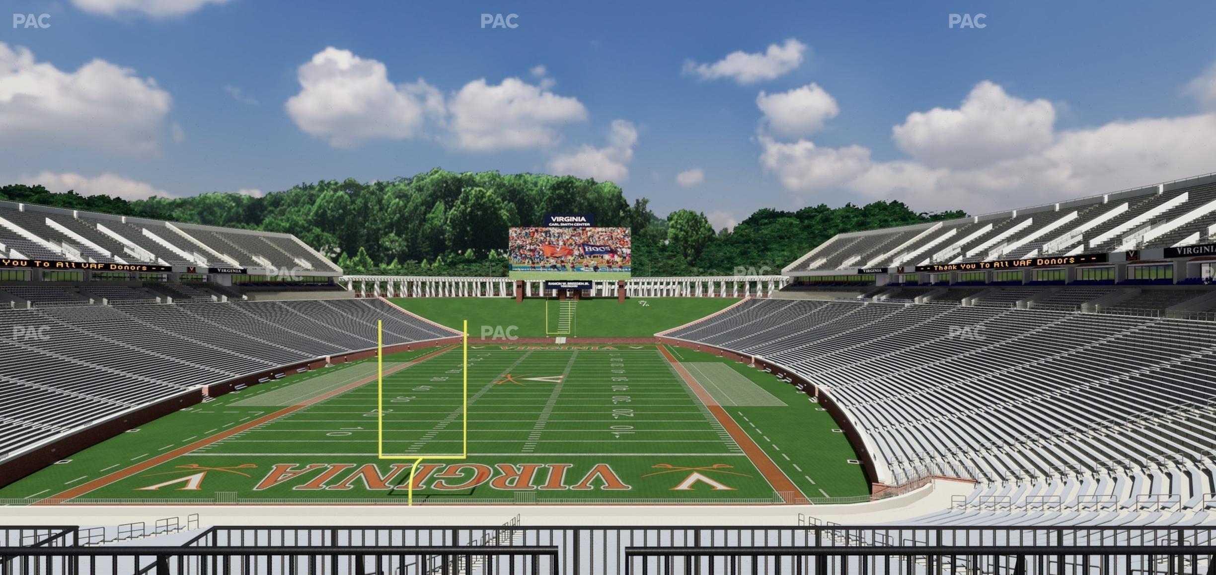 Seating view for Scott Stadium Section Loge 315