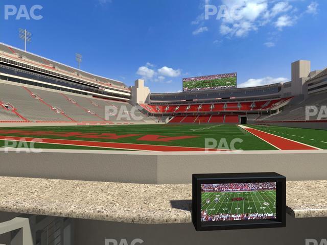 Seating view for Razorback Stadium Section Loge 2