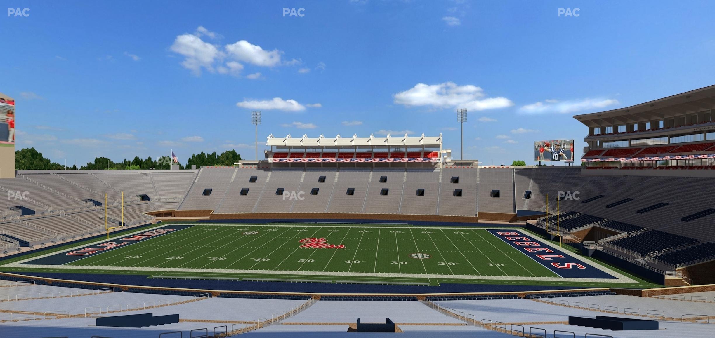 Seating view for Vaught Hemingway Stadium Section D