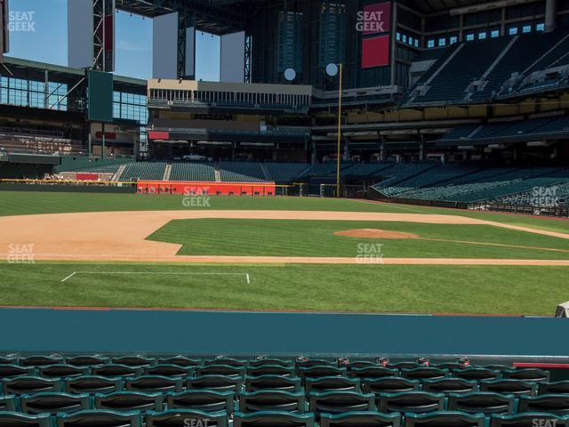 Seating view for Chase Field Section O