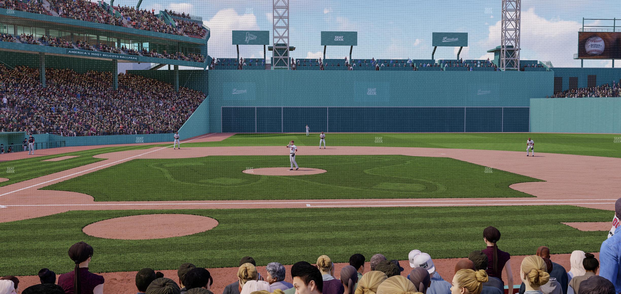 Seating view for Fenway Park Section Field Box 33