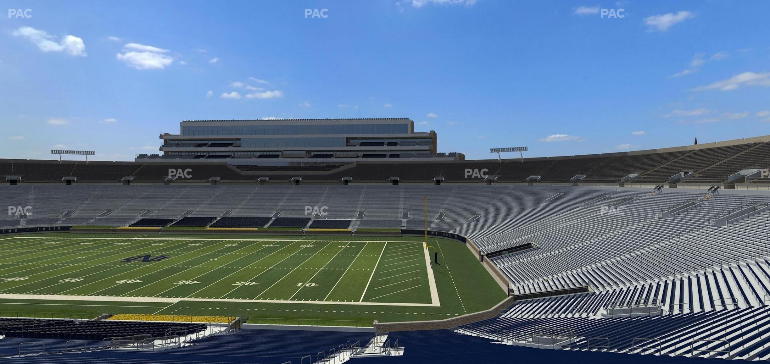 Seating view for Notre Dame Stadium Section 107