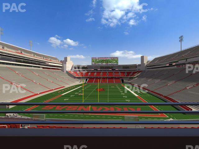 Seating view for Razorback Stadium Section Suite 10