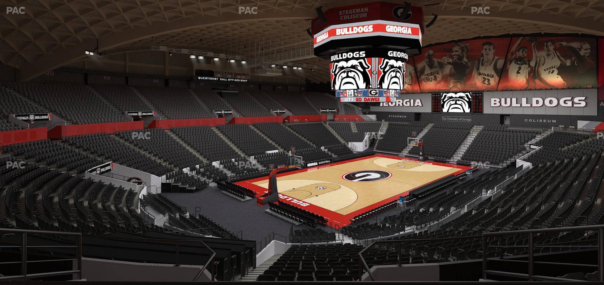 Seating view for Stegeman Coliseum Section Jj