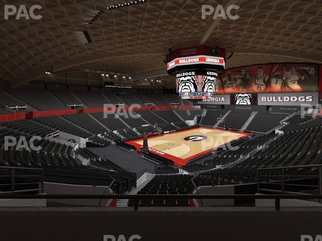 Seating view for Stegeman Coliseum Section Jj