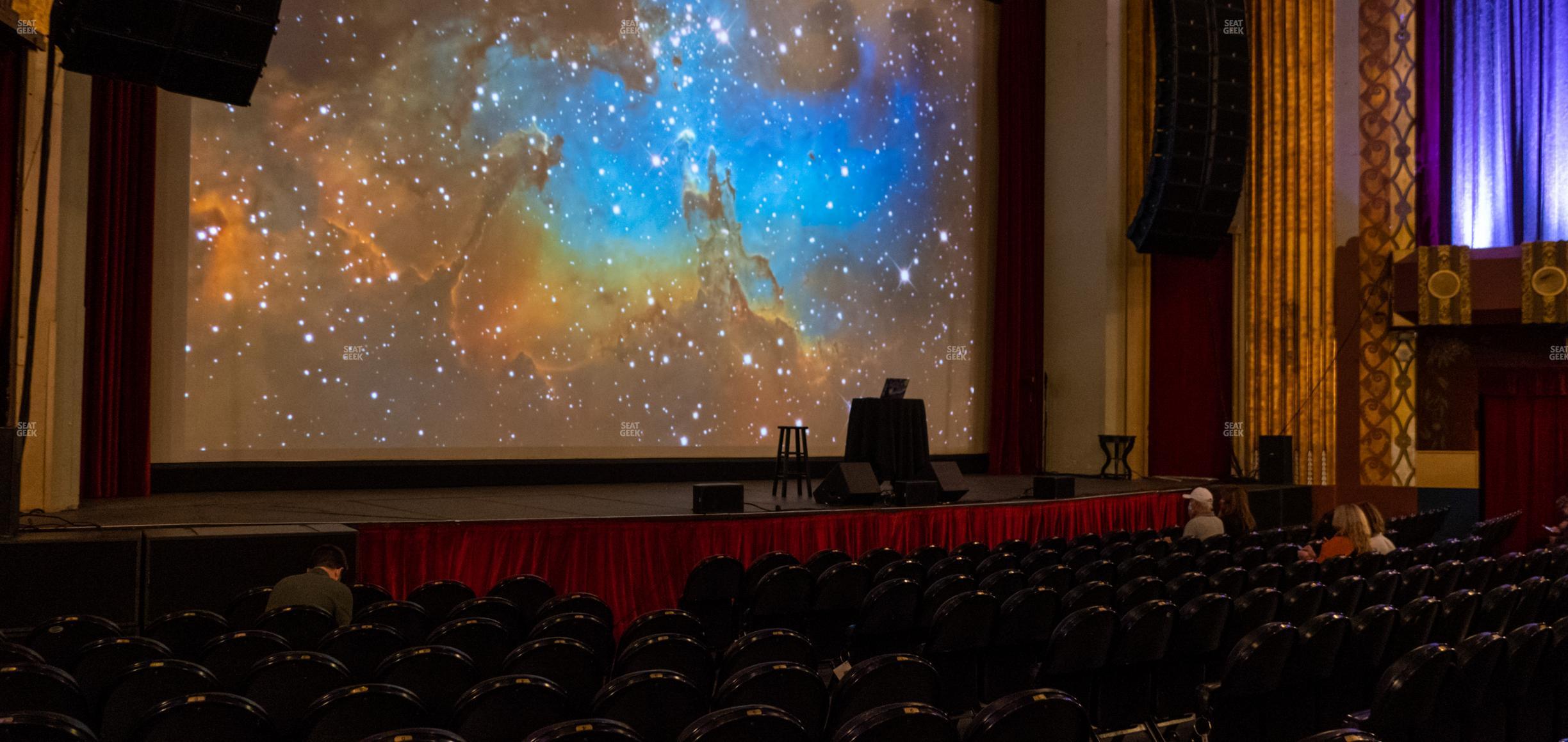 Seating view for Paramount Theatre - CO Section Orchestra Left