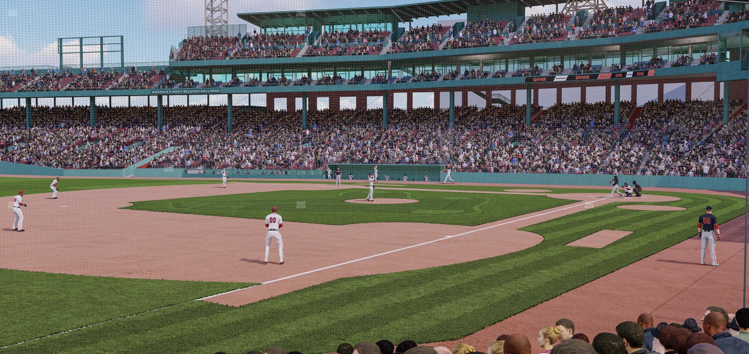 Seating view for Fenway Park Section Field Box 75