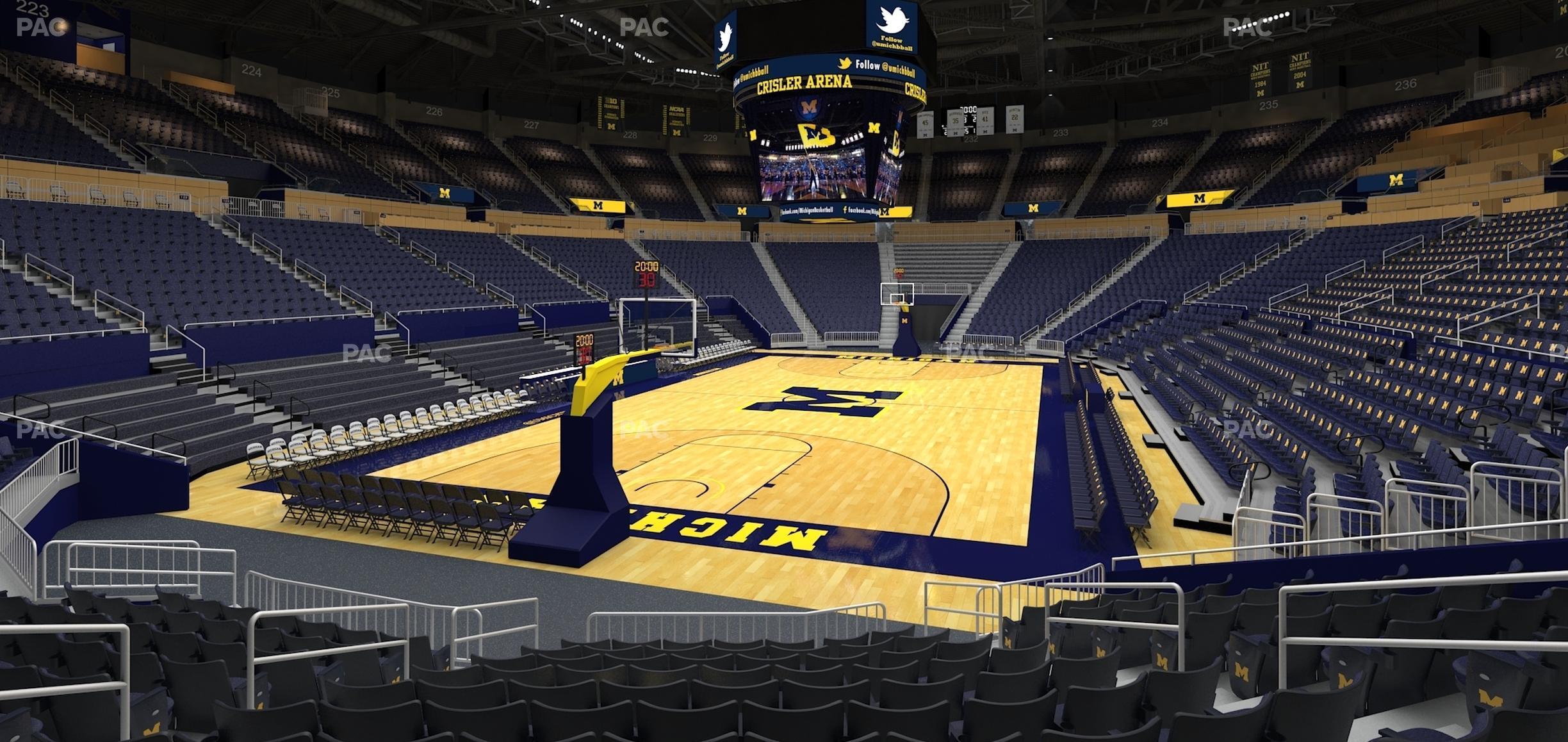 Seating view for Crisler Center Section 112