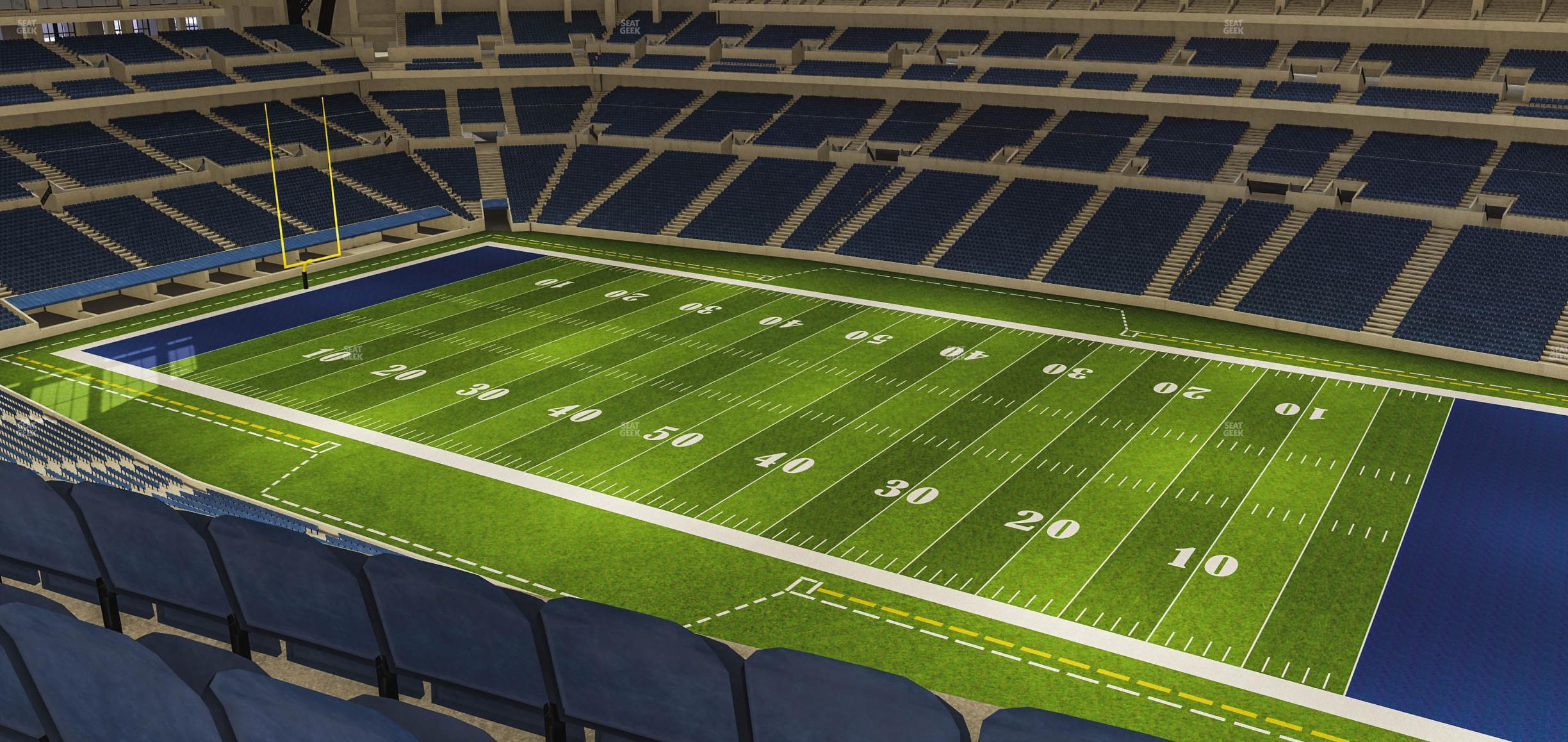 Seating view for Lucas Oil Stadium Section 509