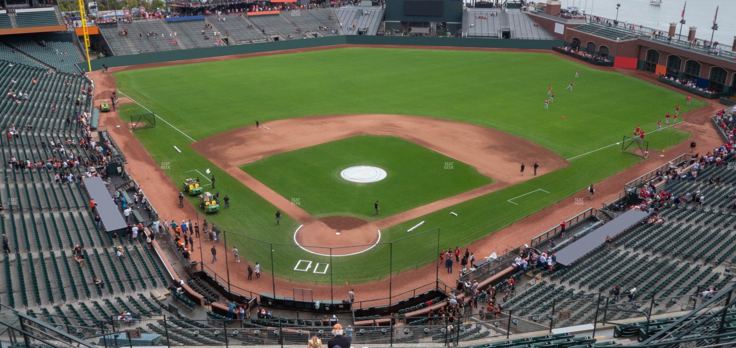 Seating view for Oracle Park Section View Reserved 314