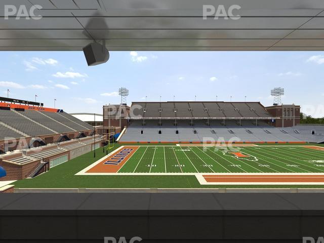 Seating view for Memorial Stadium - IL Section Colonnades Club 311