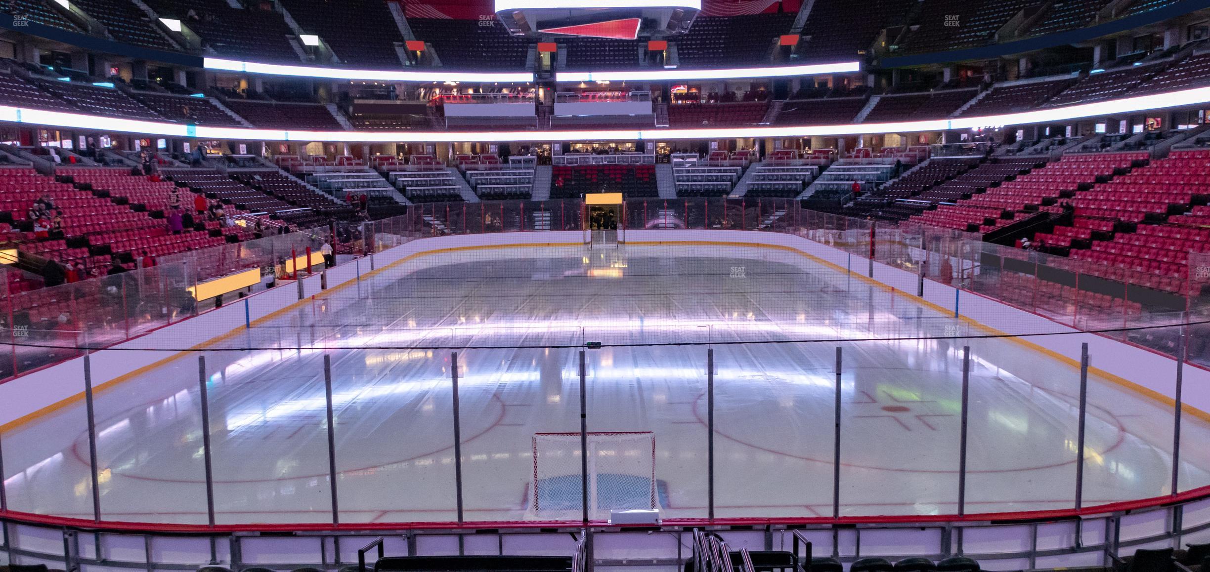 Seating view for Canadian Tire Centre Section 101