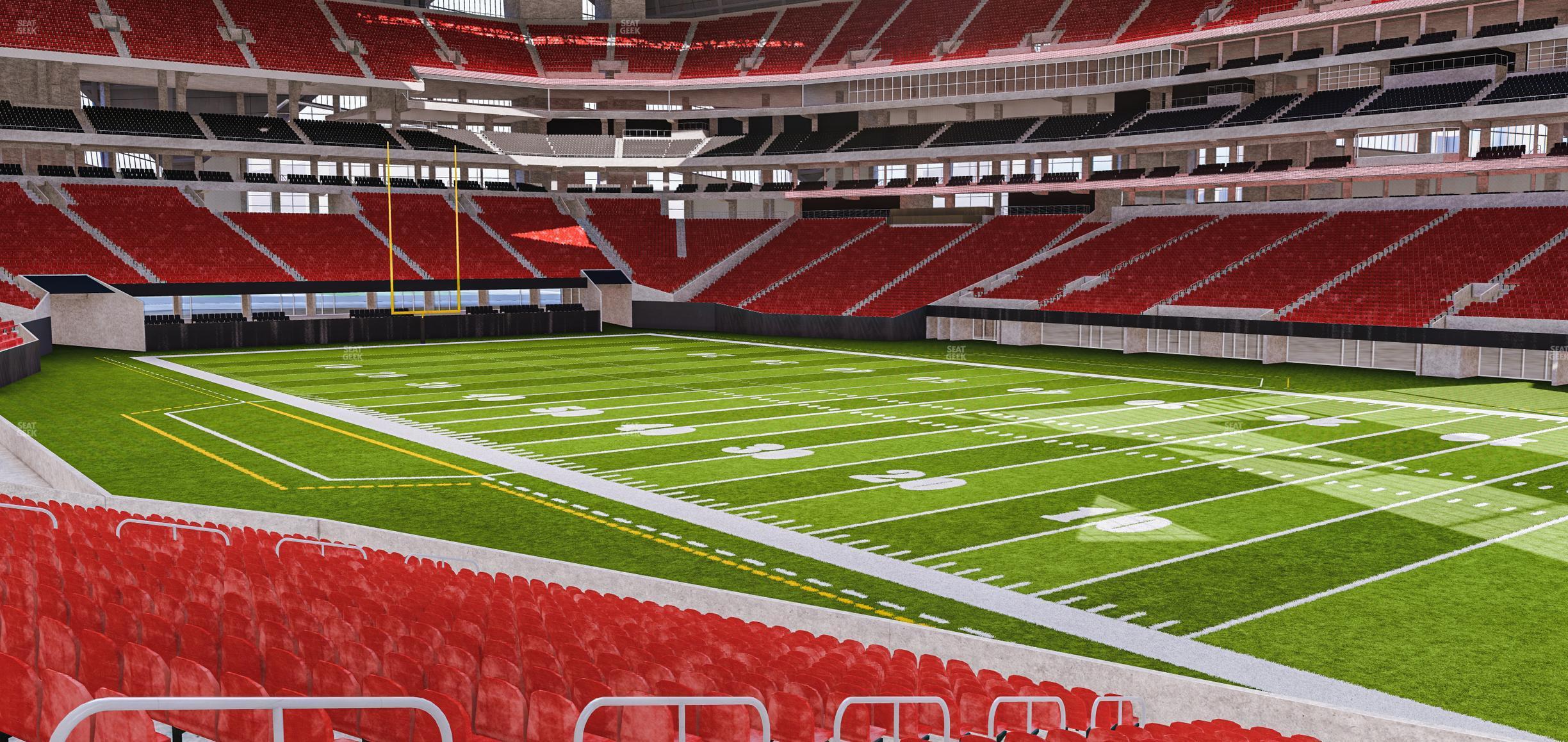 Seating view for Mercedes-Benz Stadium Section 105