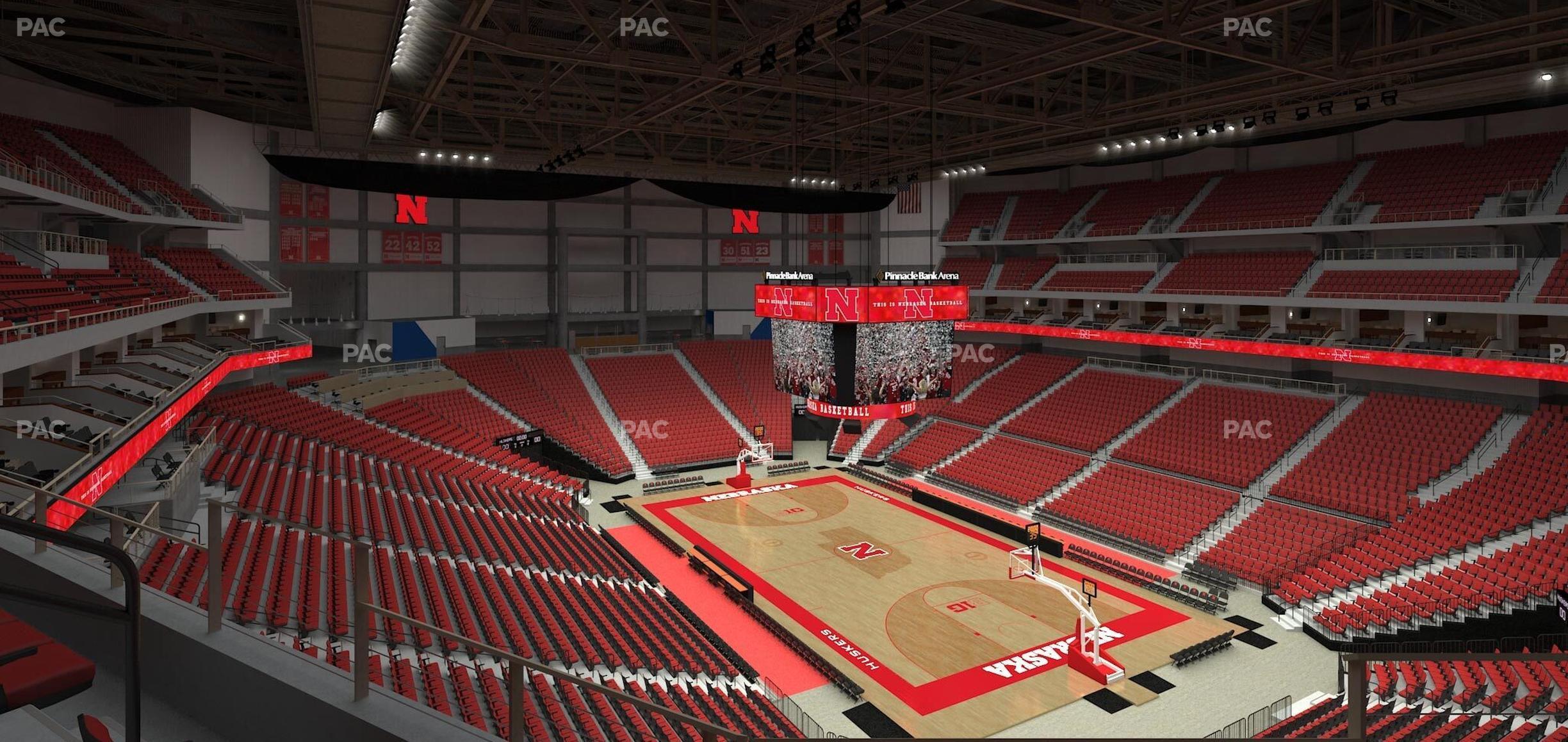 Seating view for Pinnacle Bank Arena Section 215