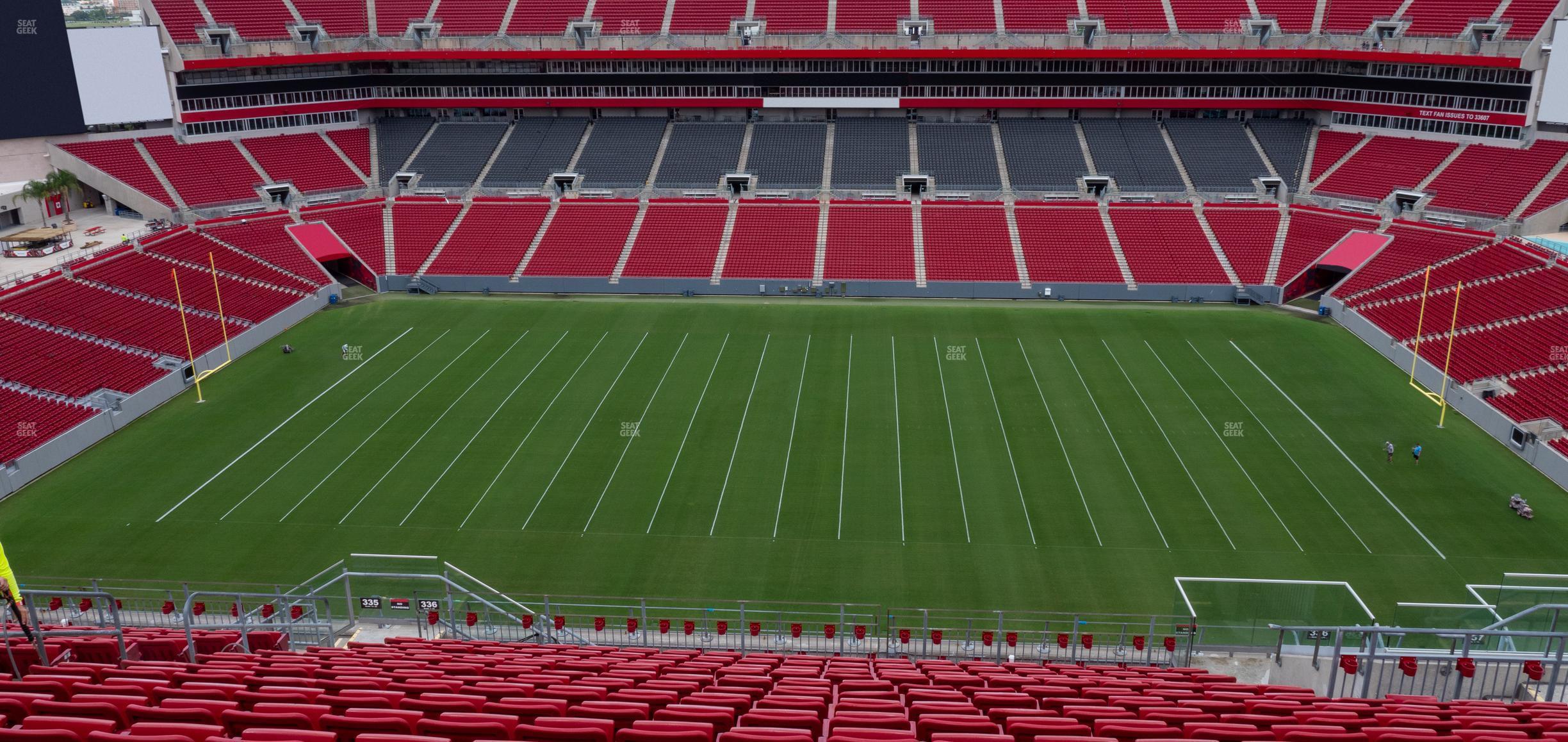 Seating view for Raymond James Stadium Section 336