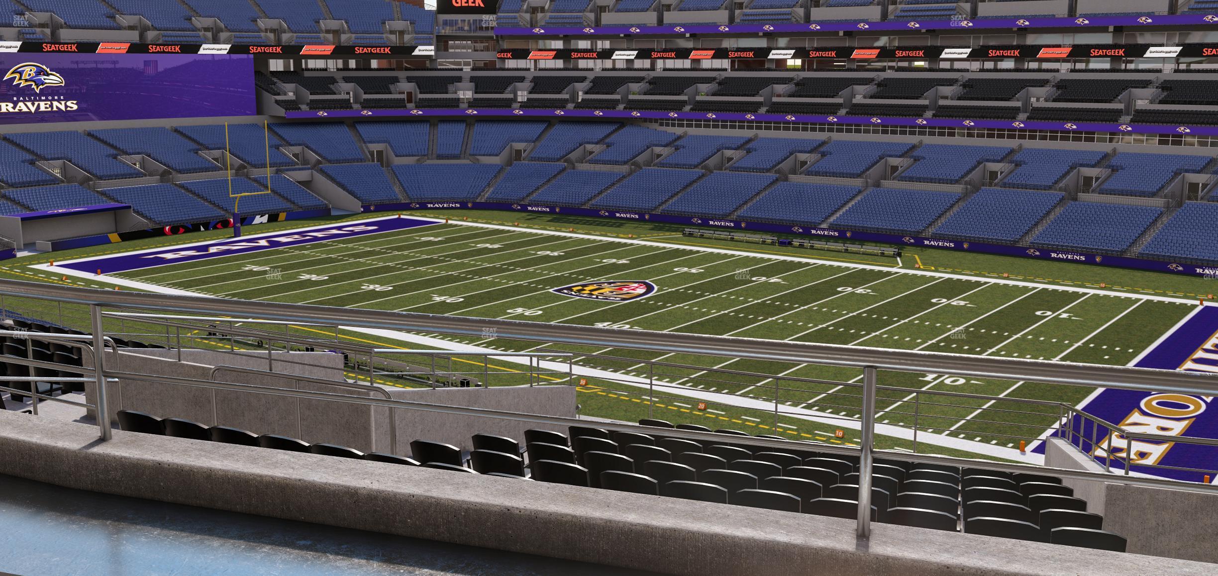 Seating view for M&T Bank Stadium Section Suite 309