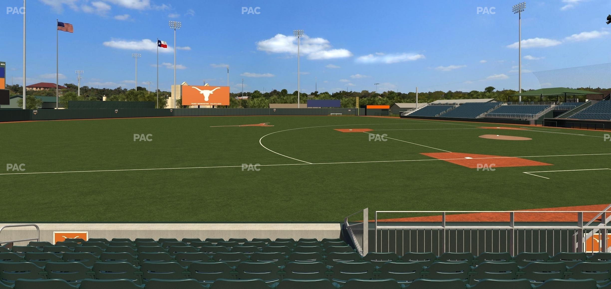 Seating view for UFCU Disch-Falk Field Section L 2