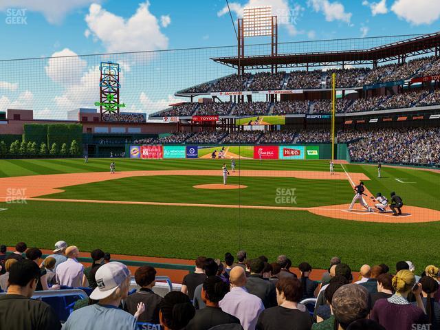 Seating view for Citizens Bank Park Section Dugout A