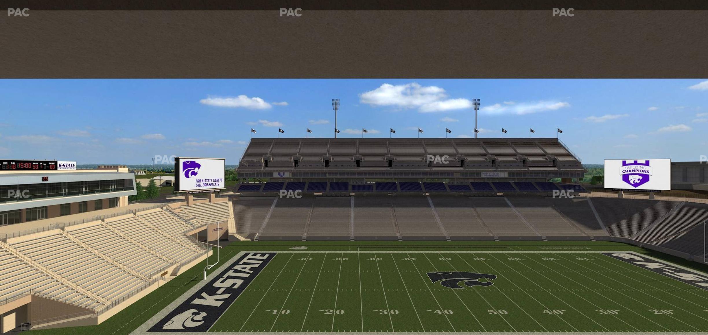 Seating view for Bill Snyder Family Stadium Section Loge 311