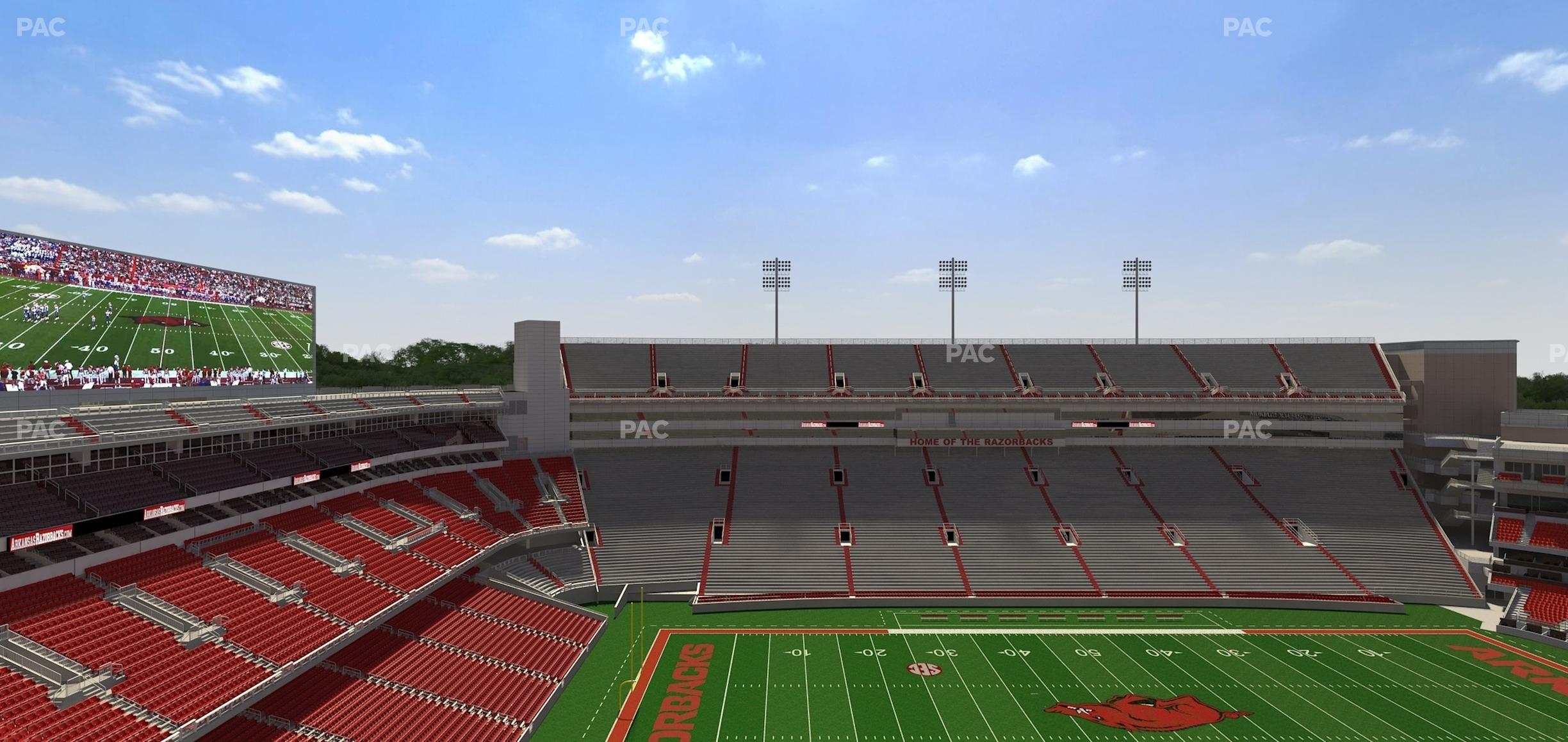 Seating view for Razorback Stadium Section 525 2