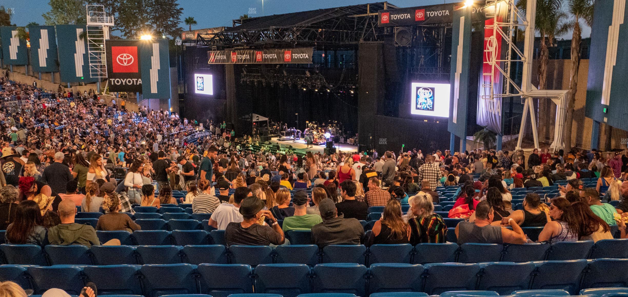 Seating view for Pacific Amphitheatre Section 8