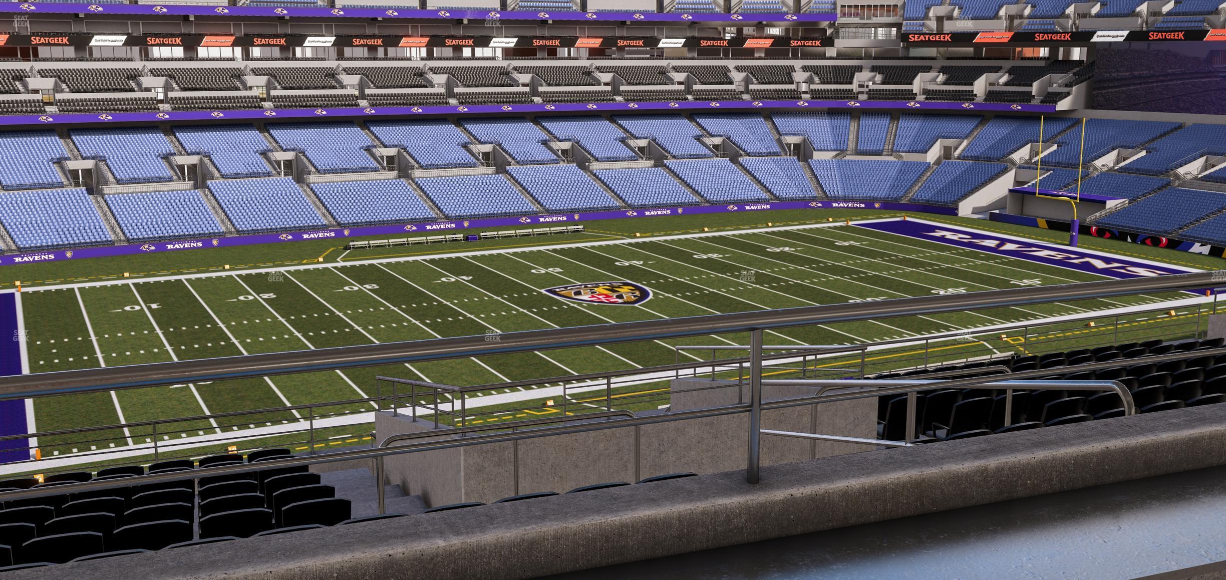 Seating view for M&T Bank Stadium Section Suite 363