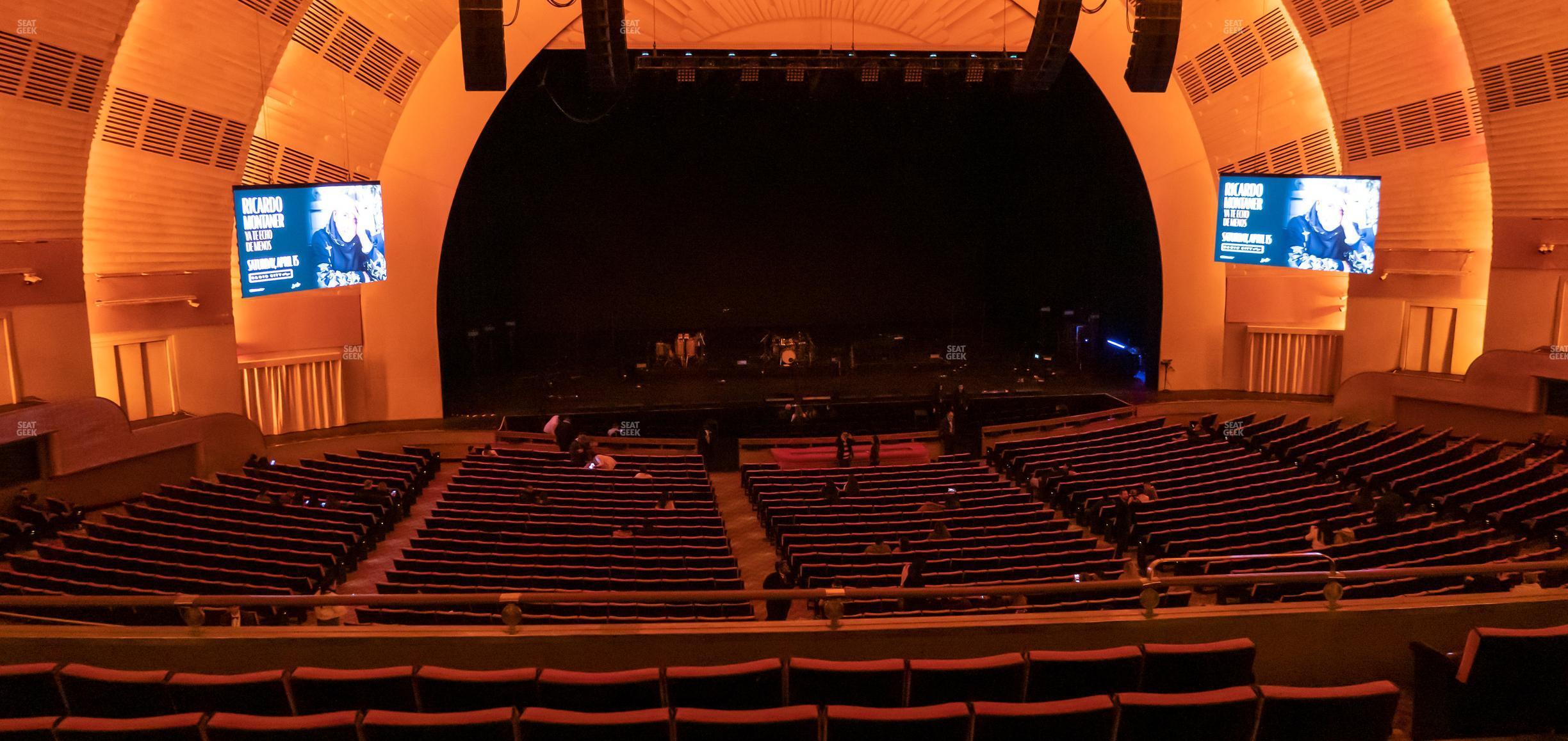 Seating view for Radio City Music Hall Section First Mezzanine 5