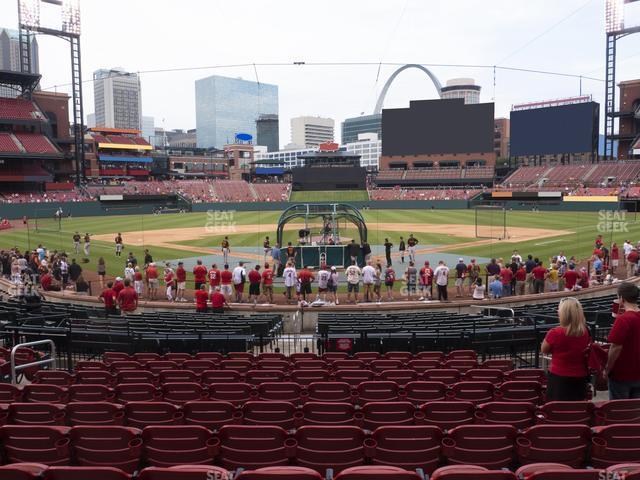 Seating view for Busch Stadium Section Home Field Box 150