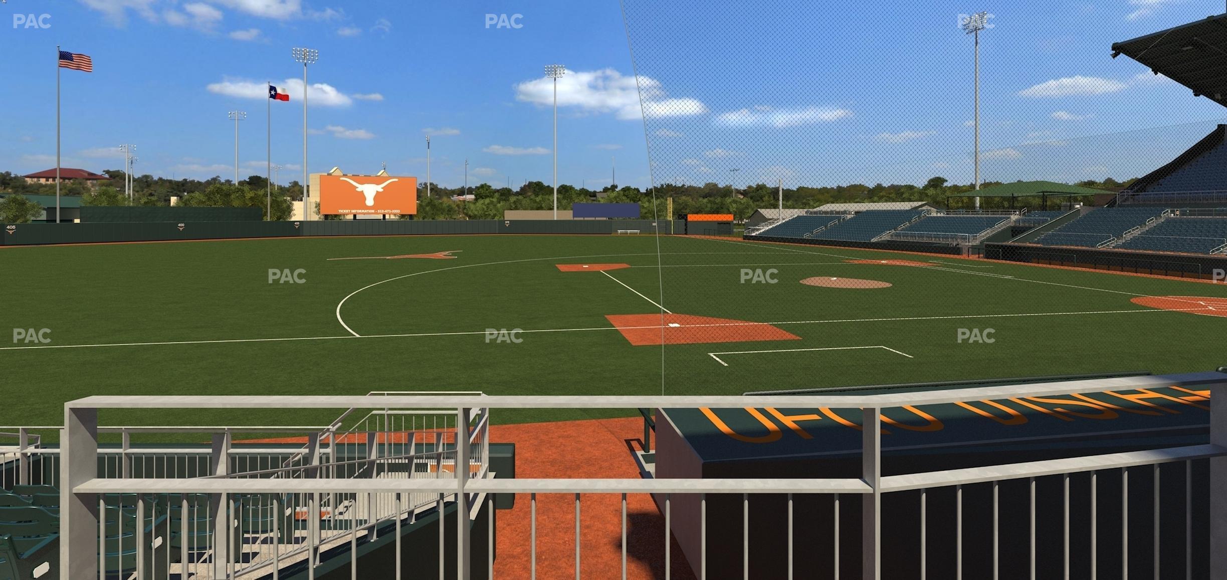 Seating view for UFCU Disch-Falk Field Section L 1