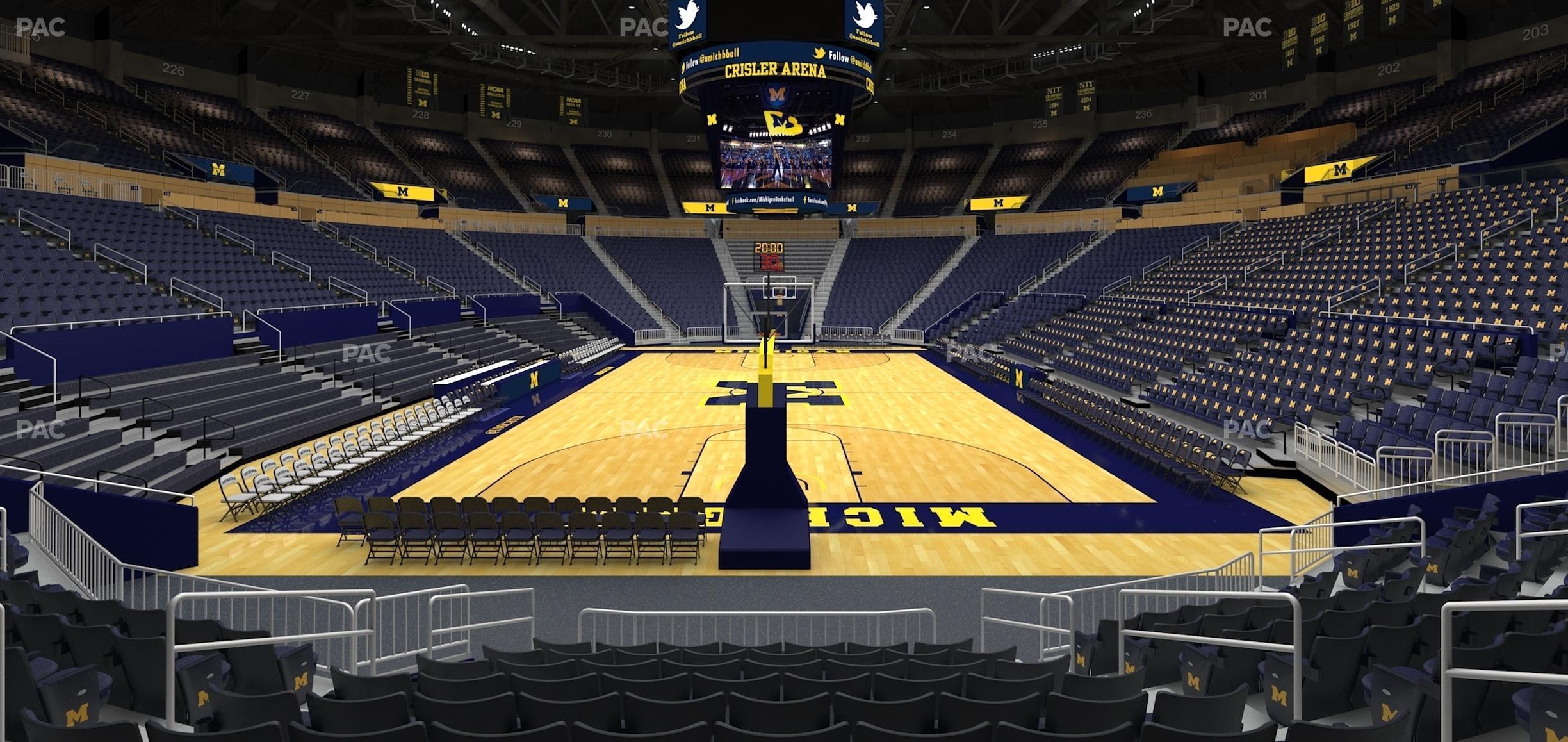 Seating view for Crisler Center Section 114