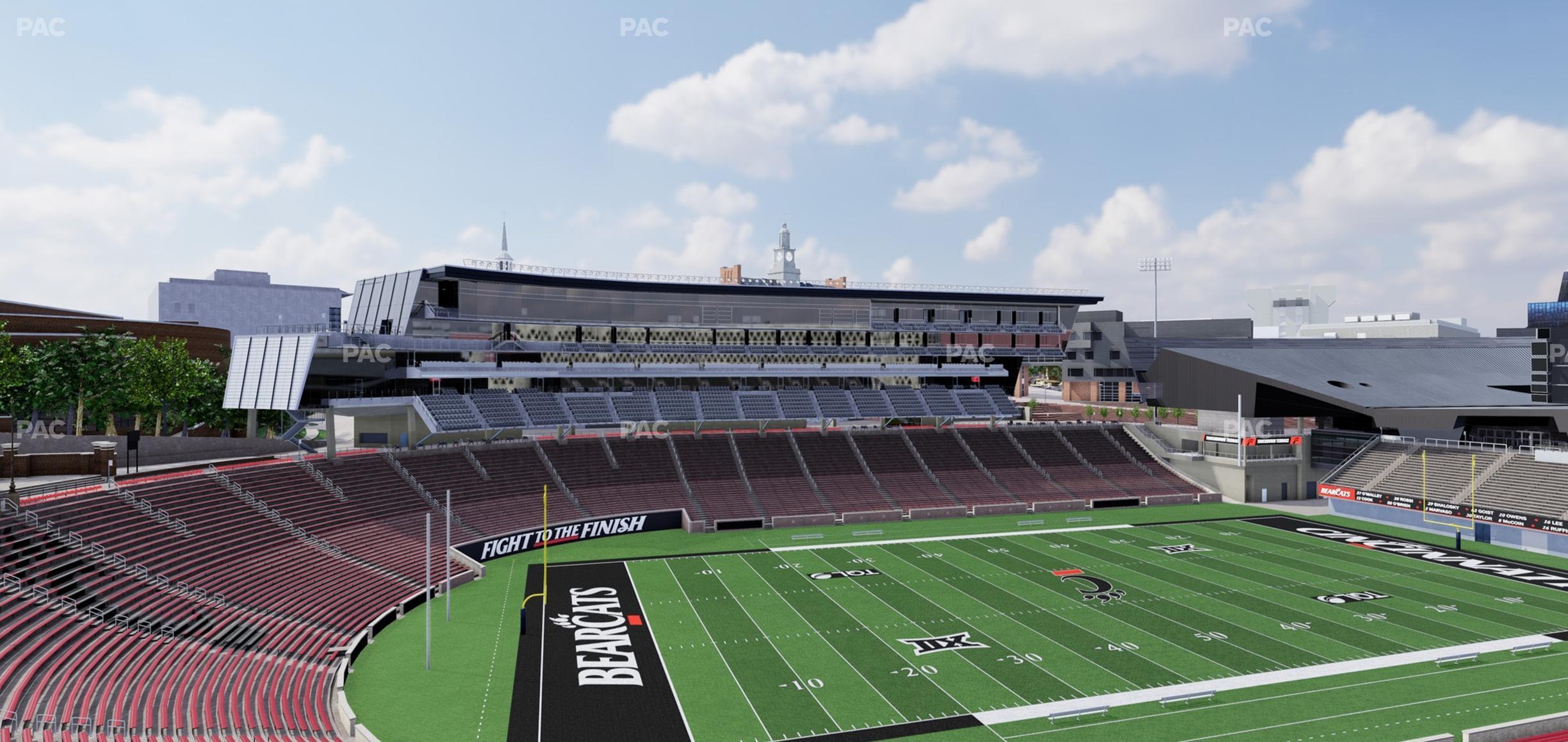 Seating view for Nippert Stadium Section 211