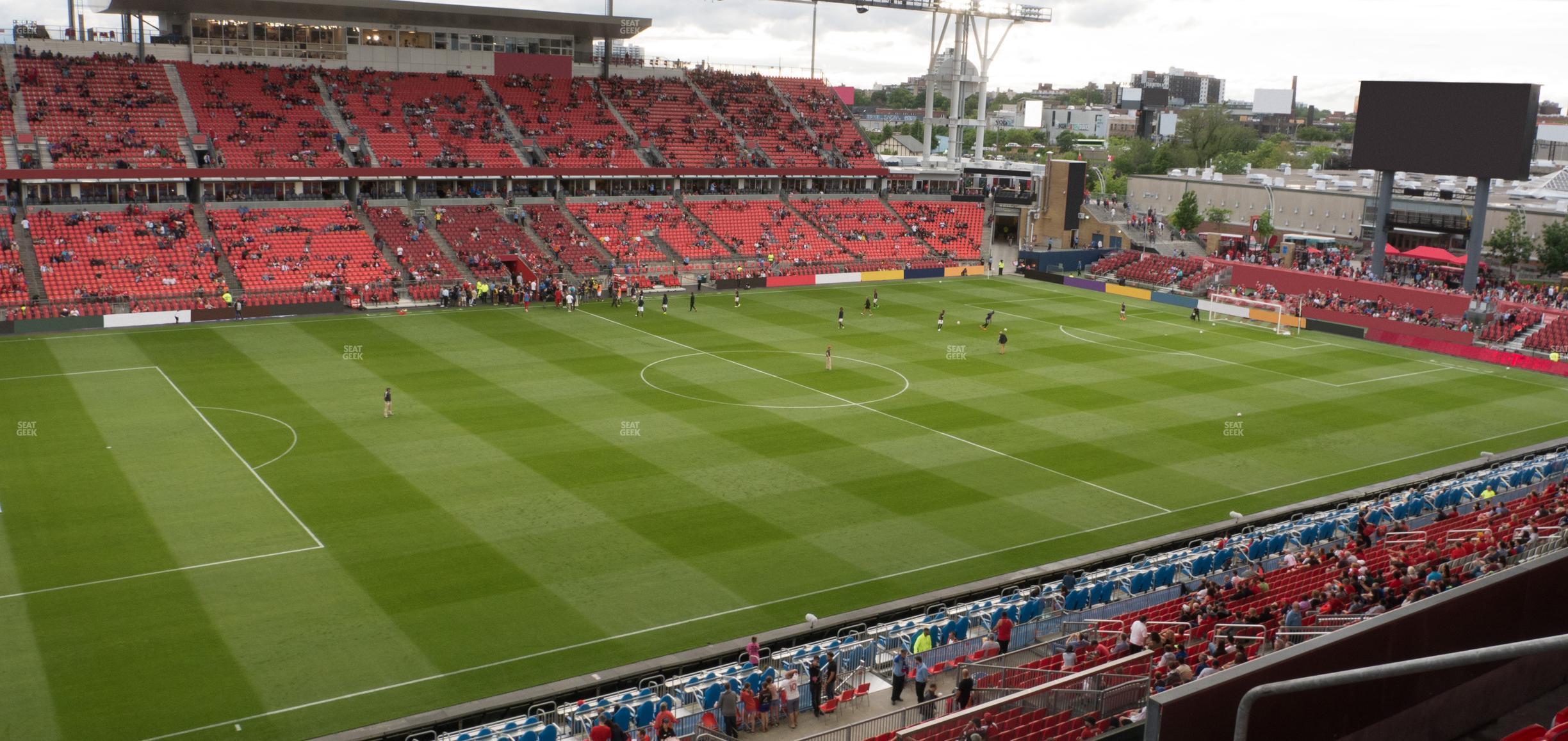 Seating view for BMO Field Section 210