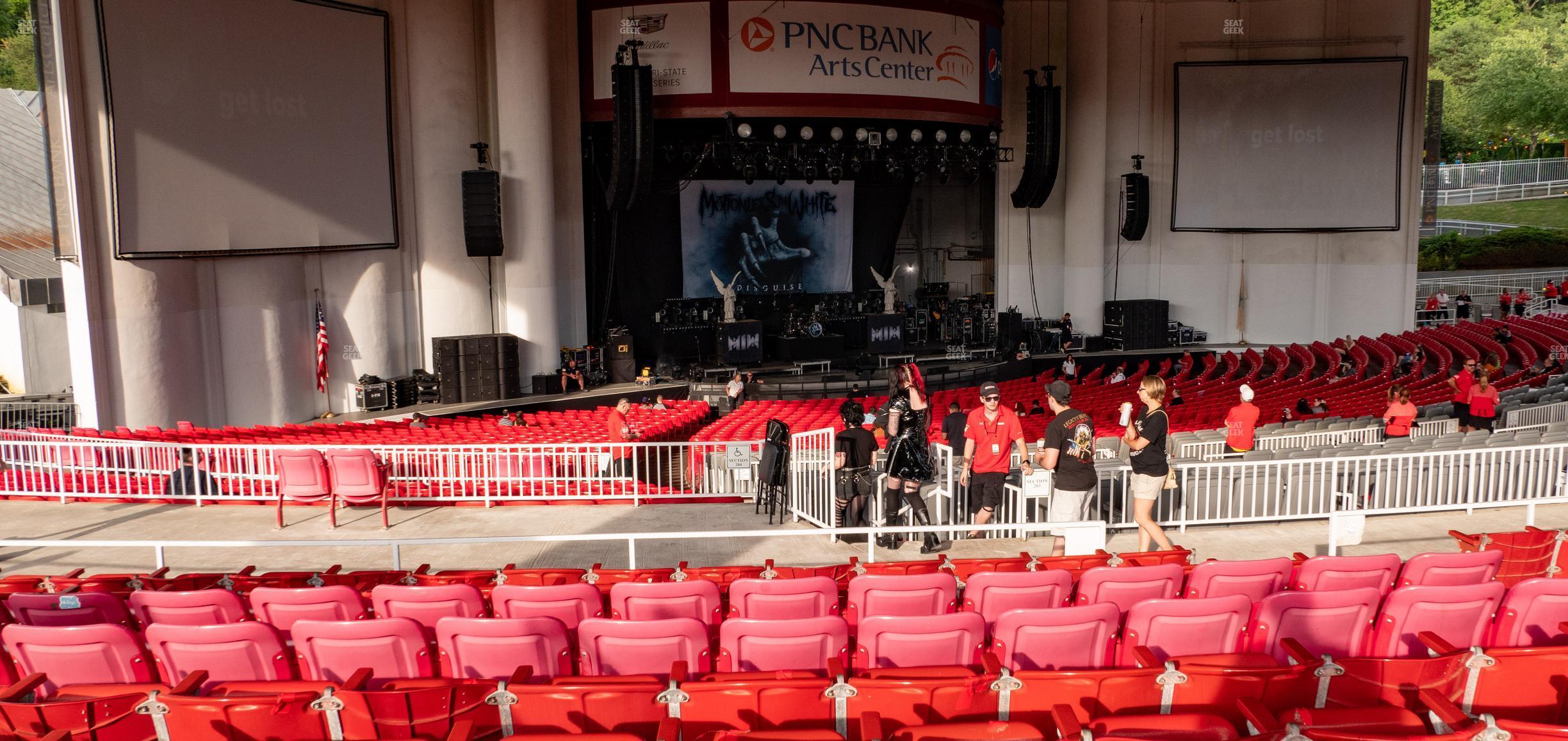 Seating view for PNC Bank Arts Center Section 304