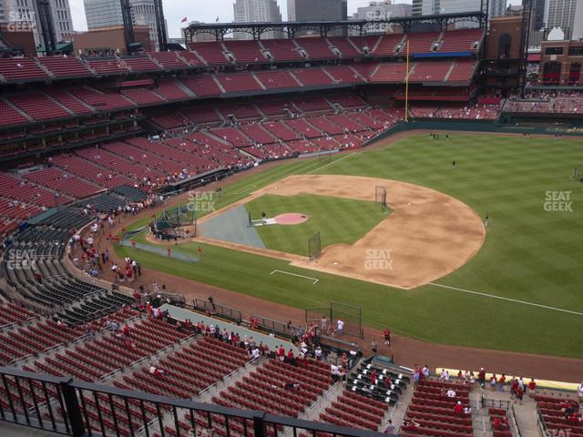 Seating view for Busch Stadium Section First Base Pavilion 340