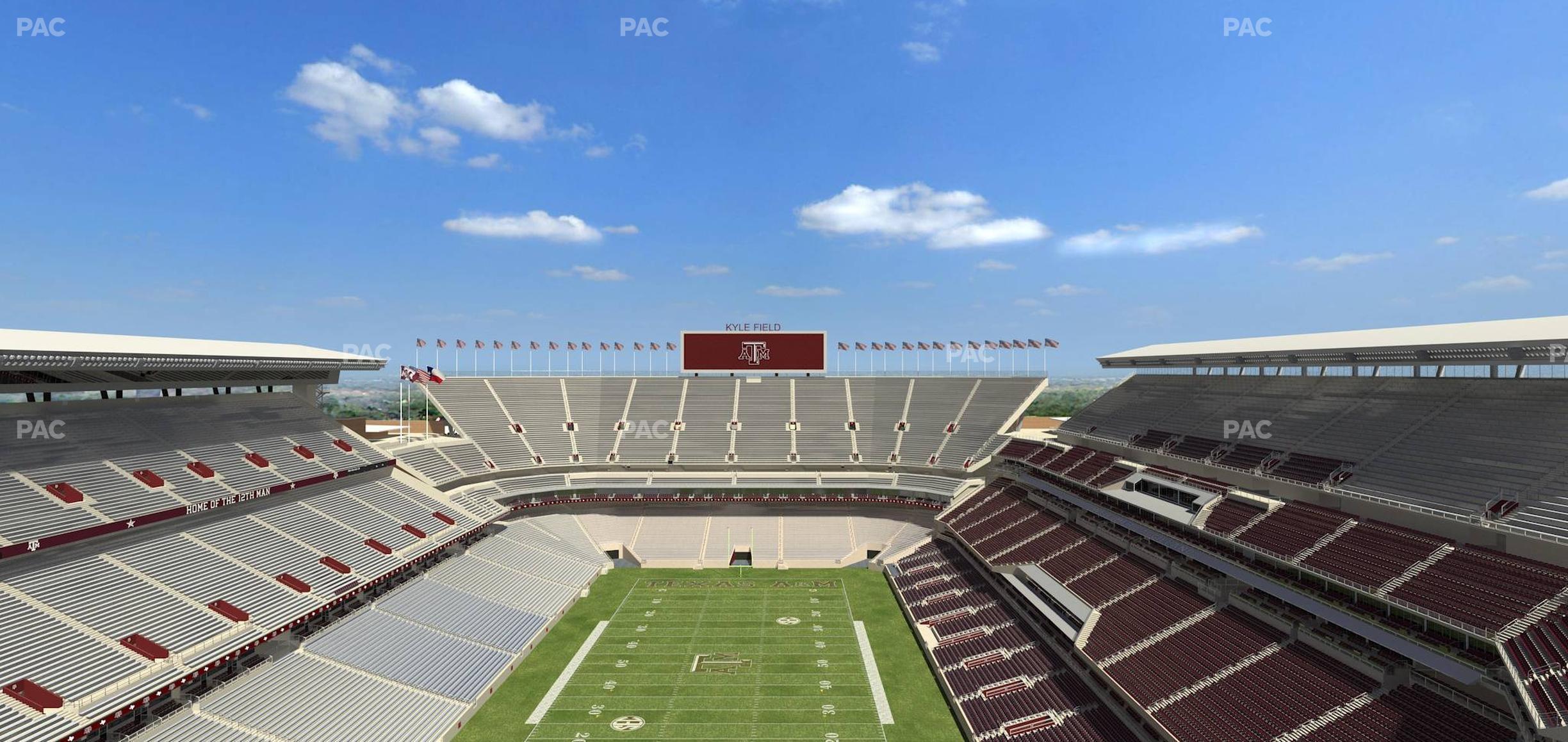 Seating view for Kyle Field Section 414