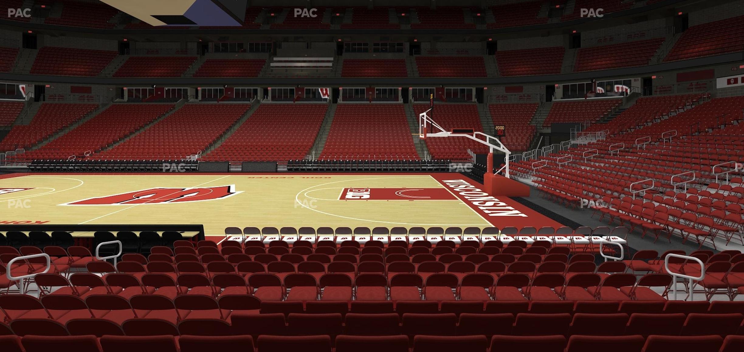 Seating view for Kohl Center Section 121