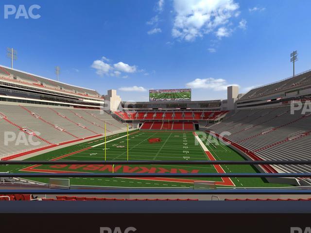 Seating view for Razorback Stadium Section Suite 8