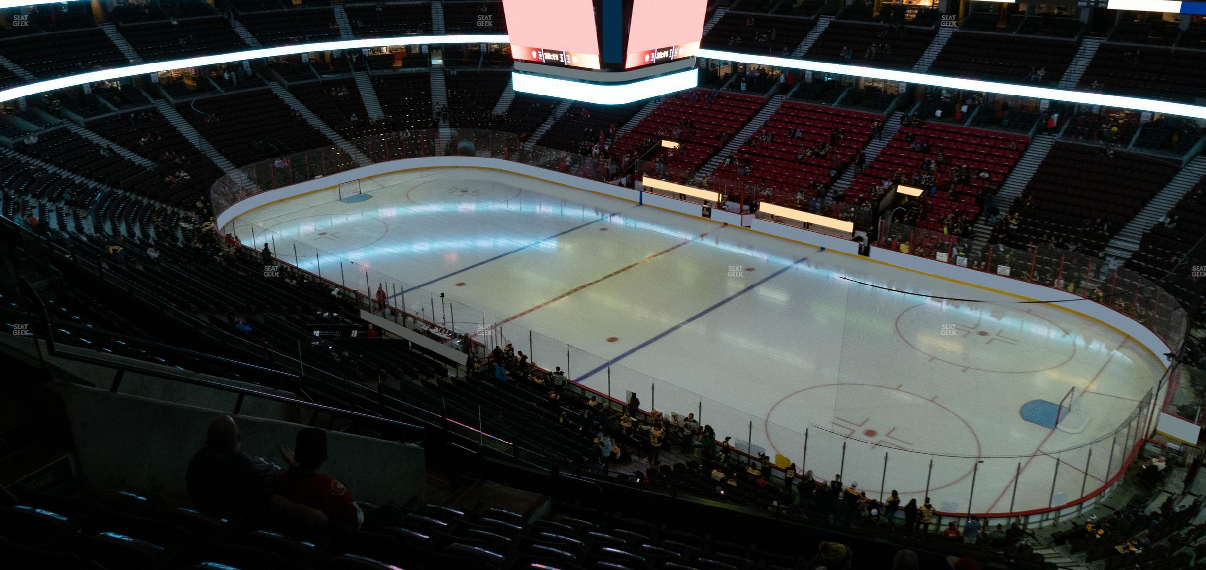 Seating view for Canadian Tire Centre Section 319