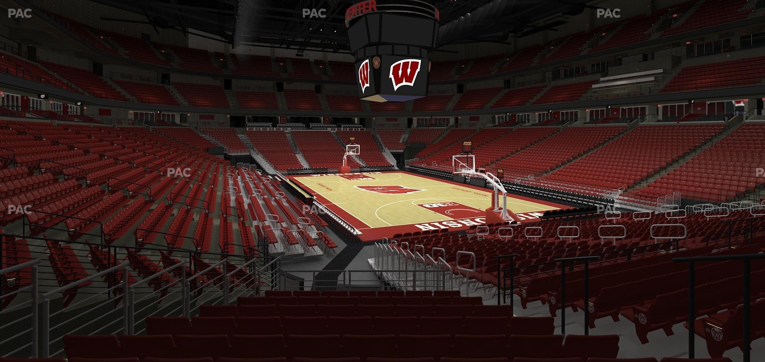 Seating view for Kohl Center Section 117