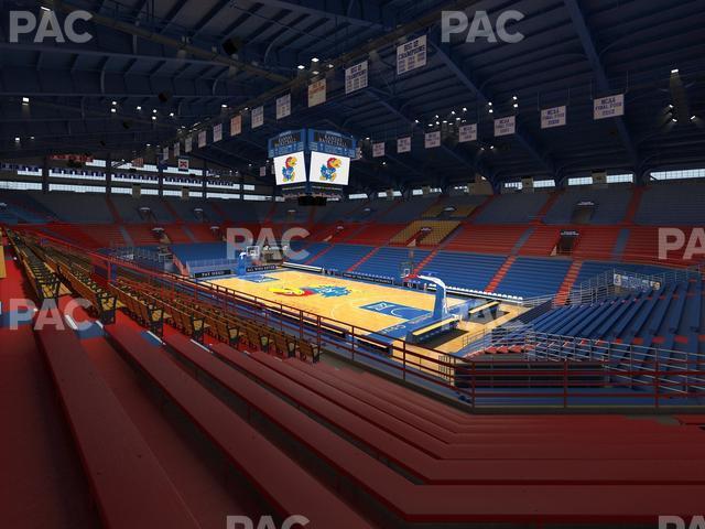 Seating view for Allen Fieldhouse Section 3