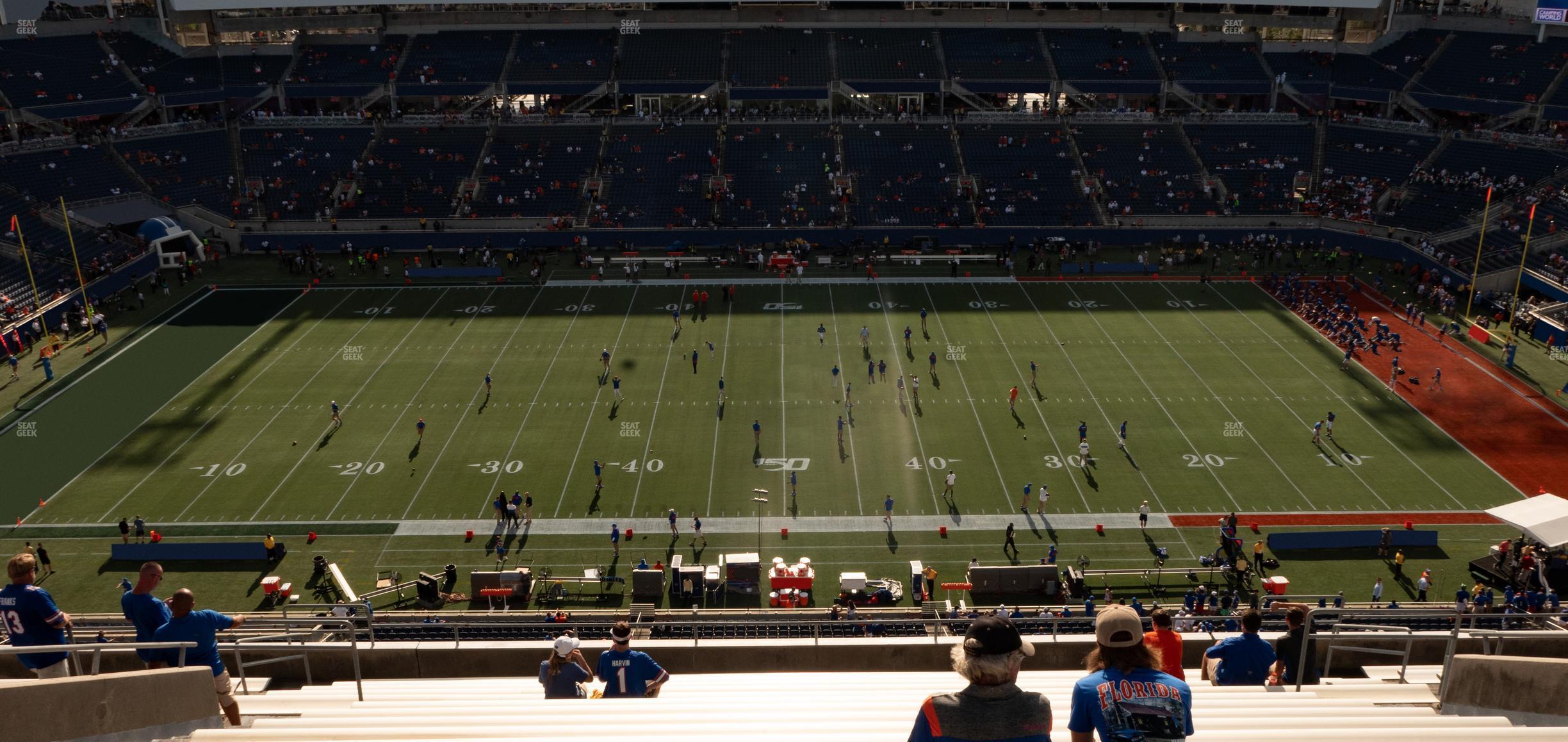 Seating view for Camping World Stadium Section 208