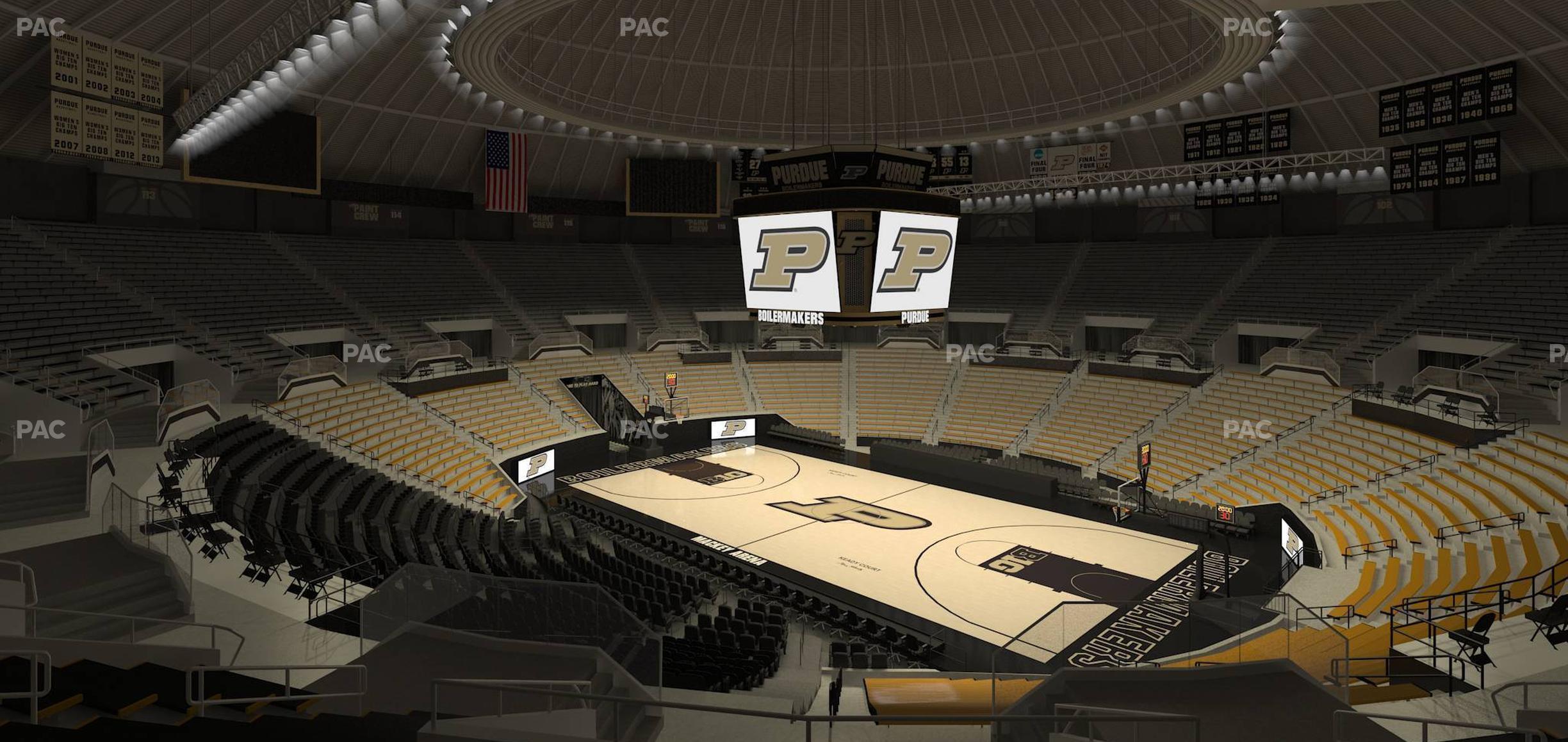 Seating view for Mackey Arena Section Upper 108