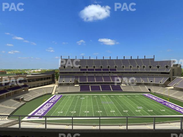 Seating view for Amon G Carter Stadium Section Legends Club 332