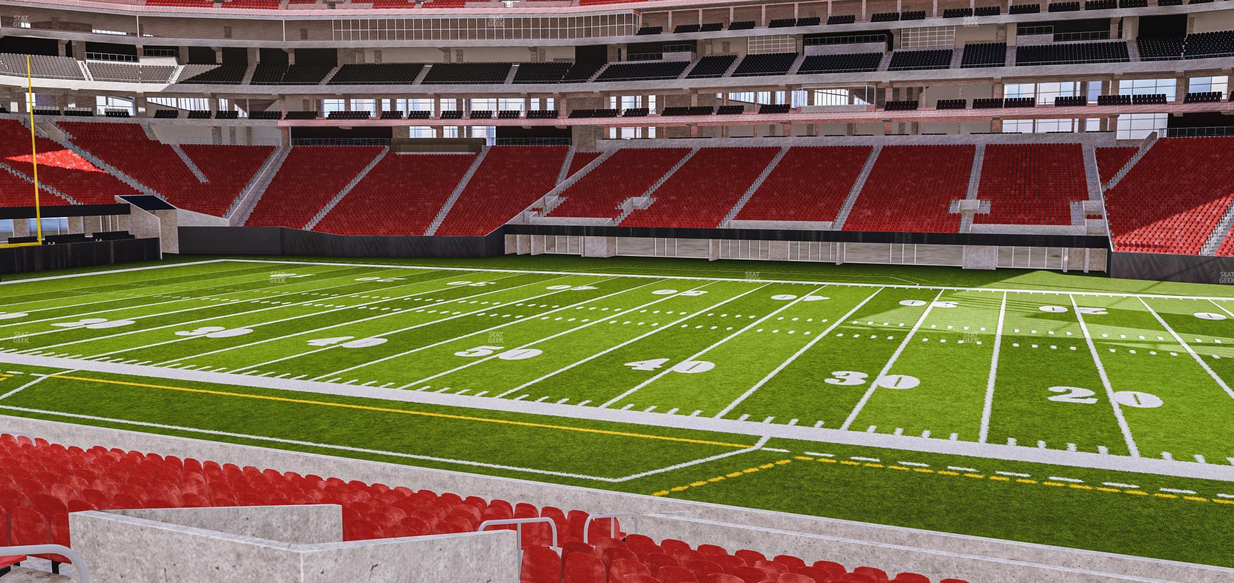 Seating view for Mercedes-Benz Stadium Section Club 108