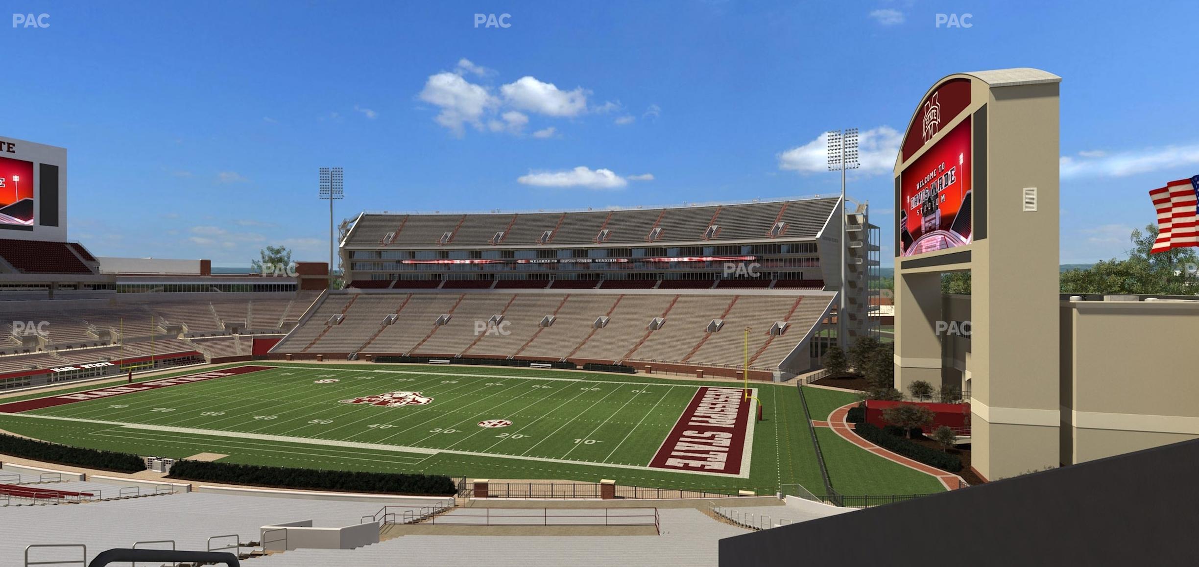 Seating view for Davis Wade Stadium Section 101