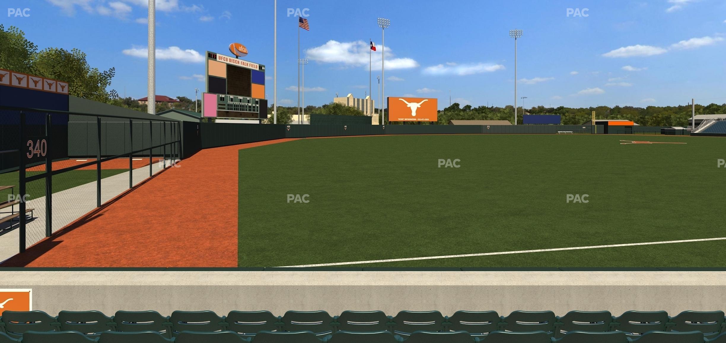 Seating view for UFCU Disch-Falk Field Section Ga Seating