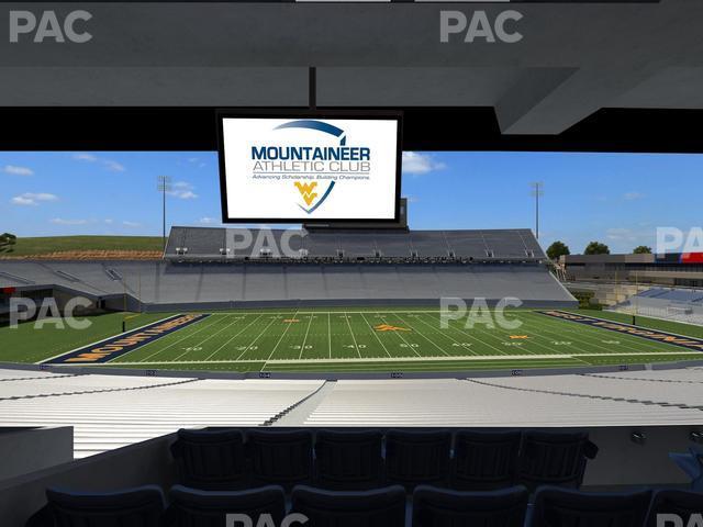 Seating view for Mountaineer Field at Milan Puskar Stadium Section Field Box 16