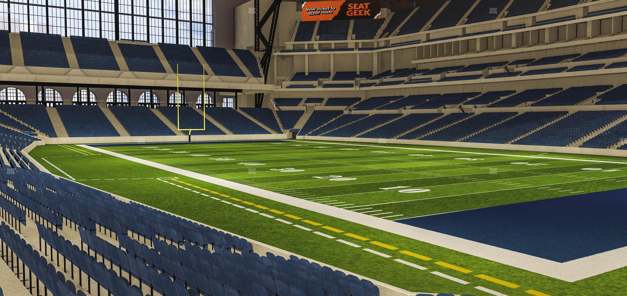 Seating view for Lucas Oil Stadium Section 132