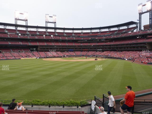 Seating view for Busch Stadium Section Lower Left Field Bleachers 193